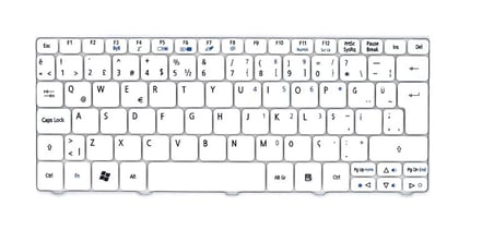 Acer Aspire One ZH9, 521, D255, D260, 532h 533 NAV50, NAV70, PAV70 Klavye Beyaz TR