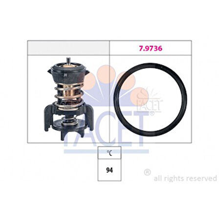 Vag Termostat 94 º A1 A3 Q2 Q3 Tt Ateca İbiza Leon Toledo Kamıq Karoq Kodıaq Octavıa Superb Yeti Arteon - Facet 7.8933