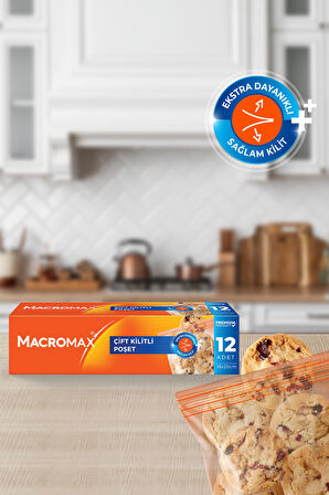 Çift Kilitli Poşet - 12 Li Paket X 5