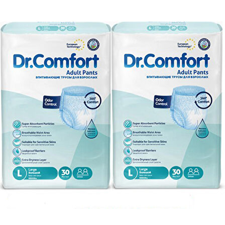 Dr. Comfort Emici Külot Hasta Bezi L Büyük Beden 60 Adet