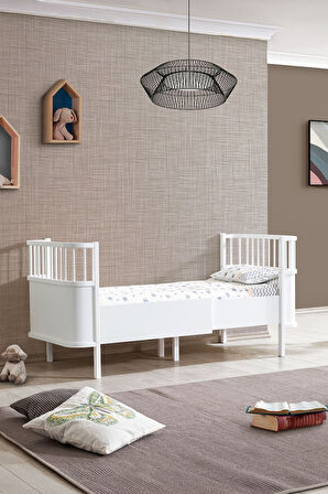 MDF Beşik, Bella Büyüyen Beşik 90x120 - Bella Karyola 90x190
