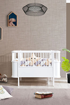 Mdf Beşik, Bella Büyüyen Beşik 90x120 1 Adet Comfort Yatak