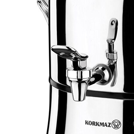 Korkmaz A334 Nosta Mega Inox/Krom Semaver