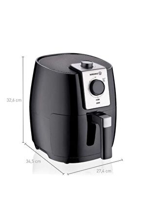 Korkmaz Air Fix A887 5 lt Yağsız Airfryer Siyah