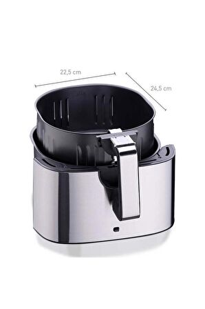 Korkmaz A888 6.2 lt Yağsız Airfryer Siyah