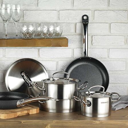 Korkmaz A1163 Proline 28 cm Çelik Derin Tencere