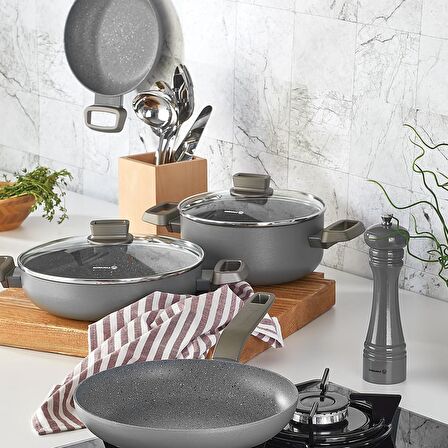 Korkmaz Bahama 20 cm-24 cm-24 cm-20 cm Tencere Seti 4'lü