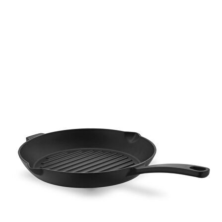Korkmaz Casta Yuvarlak 28 cm Grill Döküm Tava