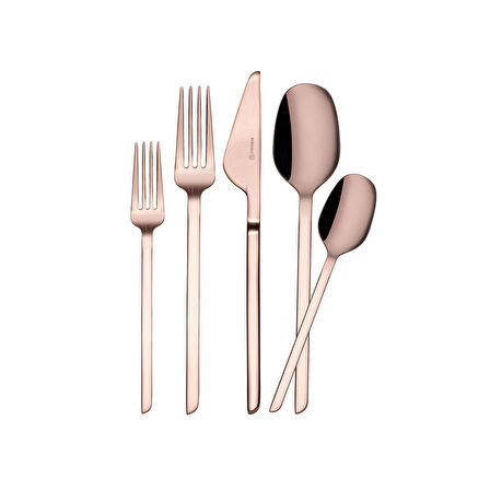 Korkmaz Flata 30 Parça Rosagold Çatal Kaşık Bıçak Seti A2206-2