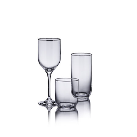 Korkmaz Hera Kristal Platin 36 Parça Bardak Seti A9213-1