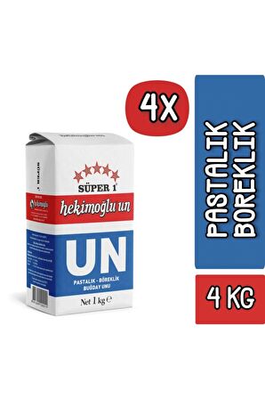 Hekimoğlu Un 1 kg x 4 Adet