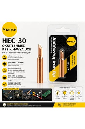 HEC-30 Oksitlenmez Kesik Havya Ucu ile Kusursuz Lehimleme Deneyimi
