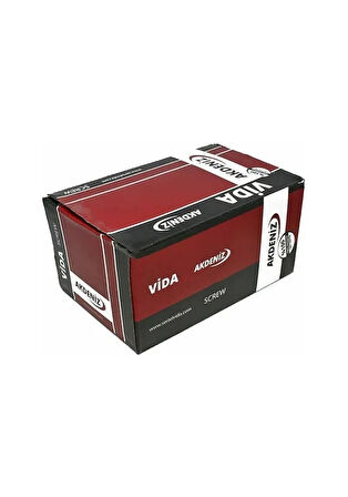 Akdeniz Sunta Vidası 6x80 Çinko 1 Paket 100 Adet