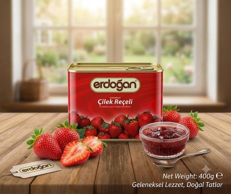 Erdoğan Teneke Çilek Reçeli 1 kg