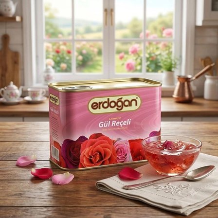 Erdoğan Teneke Gül Reçeli 1 kg