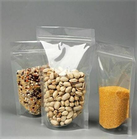 Şeffaf Ki̇li̇tli̇ Doypack 13x22+4 Cm 250 Gr 1000 Adet