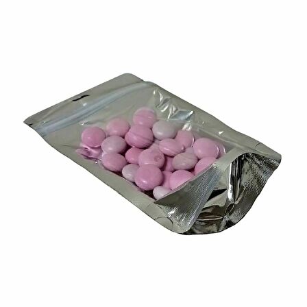 Şeffaf Metali̇ze Ki̇li̇tli̇ Doypack 16x26+4,5 Cm 500 Gr 100 Adet