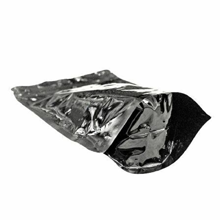 Si̇yah Parlak Alümi̇nyum Ki̇li̇tli̇ Doypack 13x22+4 Cm 250 Gr 1000 Adet