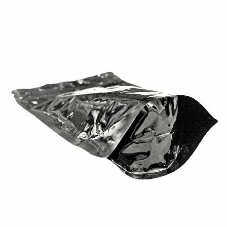 Si̇yah Parlak Alümi̇nyum Ki̇li̇tli̇ Doypack 13x22+4 Cm 250 Gr 100 Adet