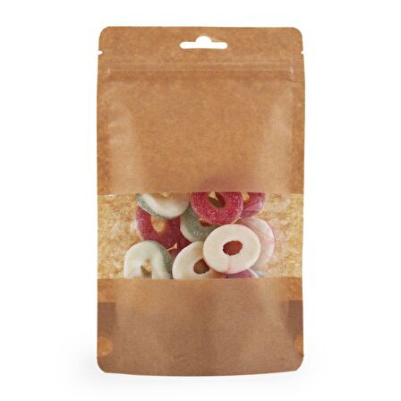 Kraft Dar Pencereli̇ Ki̇li̇tli̇ Doypack 13x22+4 Cm 250 Gr 100 Adet