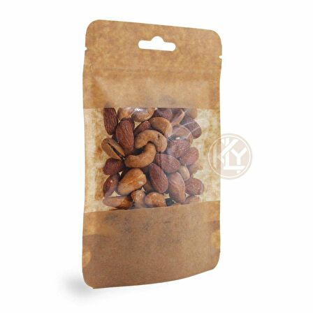 Kraft Geni̇ş Pencereli̇ Ki̇li̇tli̇ Doypack 11x18+3,5 Cm 100 Gr 1000 Adet
