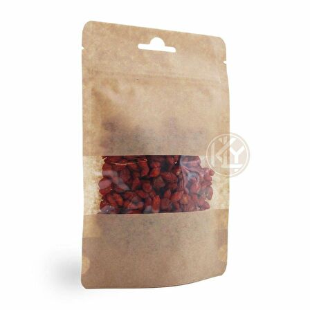 Kraft Dar Pencereli̇ Ki̇li̇tli̇ Doypack 11x18+3,5 Cm 100 Gr 1000 Adet