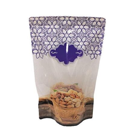 Mor Kuruyemi̇ş Desenli̇ Doypack 24x35+5,5 Cm 2000gr 1000 Adet