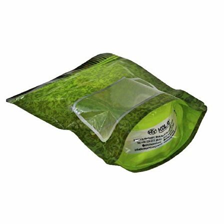 Yeşil Zemin Pencereli Doypack 9x15+3,5 Cm 50 Gr 100 Adet