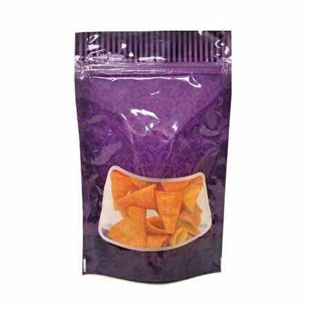 Mor Zemin Pencereli Doypack 11x18+3 Cm 100 Gr 1000 Adet