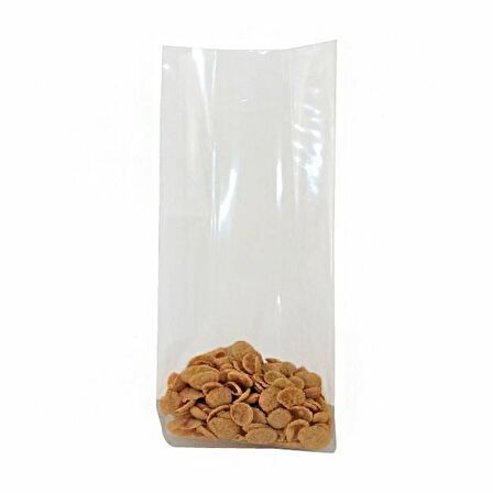 Şeffaf Yan Körüklü Torba 9x28+3 Cm 500 Gr (5 Kg)