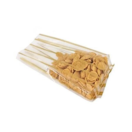 Altın Yaldız Çizgili Yan Körüklü Torba 8x32+2,5 Cm 500 Gr (5 Kg)