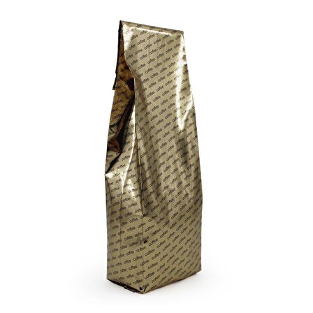 Gold Coffee Baskılı Yan Körüklü Torba 9x40+3 Cm 1000 Gr (5 Kg)