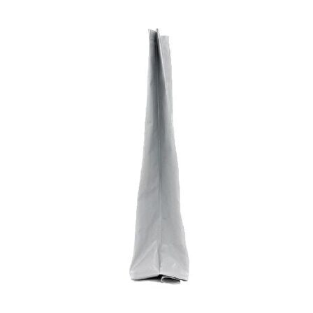 Beyaz Parlak Alümi̇nyum Yan Körüklü Torba 10x34+3 Cm 500 Gr 100 Adet