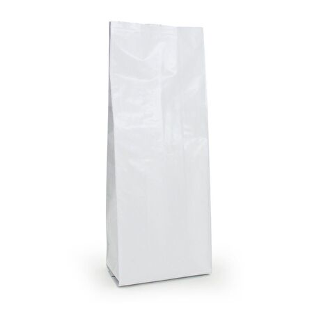 Beyaz Mat Alümi̇nyum Yan Körüklü Torba 10x34+3 Cm 500 Gr 1000 Adet