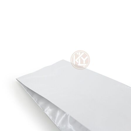Beyaz Mat Alümi̇nyum Yan Körüklü Torba 10x34+3 Cm 500 Gr 1000 Adet
