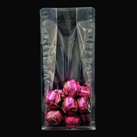 Şeffaf Flat Bottom Kilitsiz Torba 12x22,5+4 Cm 250 Gr 100 Adet