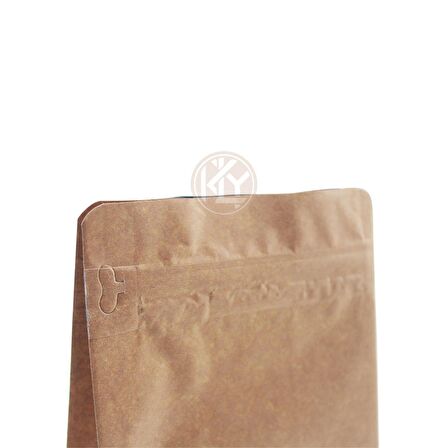 Kraft Flat Bottom Kilitli Torba 14x38+4 Cm 1000 Gr 1000 Adet