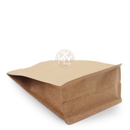 Kraft Flat Bottom Kilitsiz Torba 12x22,5+4 Cm 250 Gr 100 Adet