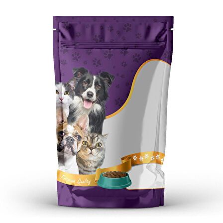 Petshop Baskılı Pencereli Doypack 22x33+6 Cm 1000 Gr 100 Adet