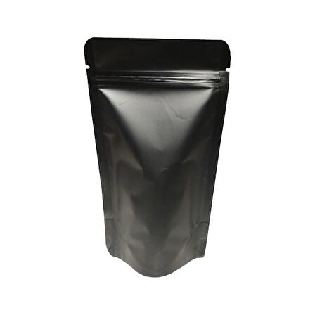 Mat Si̇yah Metali̇ze Ki̇li̇tli̇ Doypack 13x22,5+4 Cm 250 Gr 1000 Adet