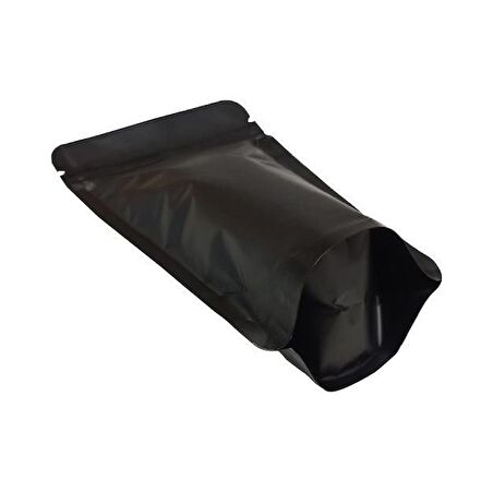 Mat Si̇yah Metali̇ze Ki̇li̇tli̇ Doypack 13x22,5+4 Cm 250 Gr 100 Adet