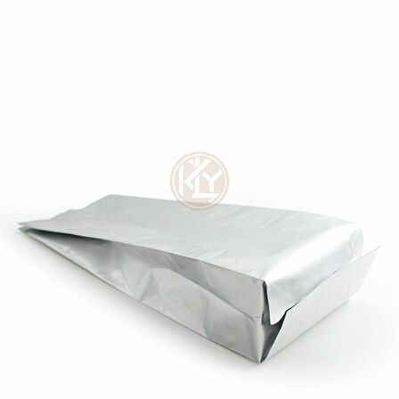 Gümüş Alümi̇nyum Yan Körüklü Torba 10x25+3 Cm 250 Gr 1000 Adet