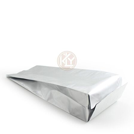 Gümüş Alümi̇nyum Yan Körüklü Torba 10x25+3 Cm 250 Gr 100 Adet