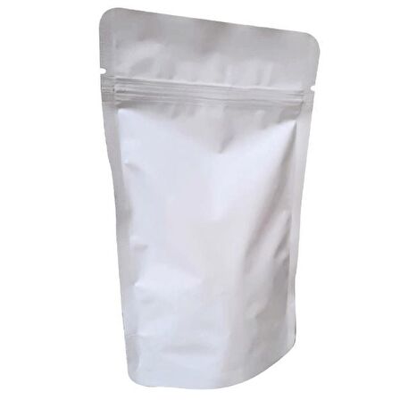 Beyaz Alümi̇nyum Ki̇li̇tli̇ Doypack 11x18+3,5 Cm 100 Gr 100 Adet