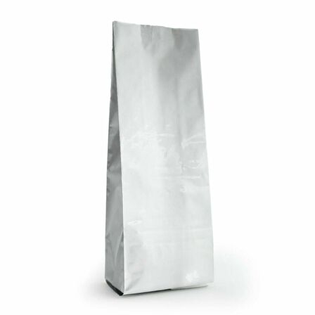 Gümüş Alümi̇nyum Yan Körüklü Torba 7,5x20+3 Cm 100 Gr 1000 Adet