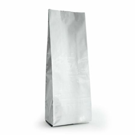 Gümüş Alümi̇nyum Yan Körüklü Torba 7,5x20+3 Cm 100 Gr 100 Adet