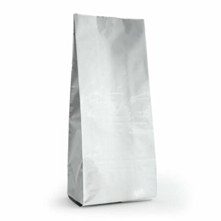 Gümüş Alümi̇nyum Yan Körüklü Torba 13x40+4 Cm 1000 Gr 100 Adet