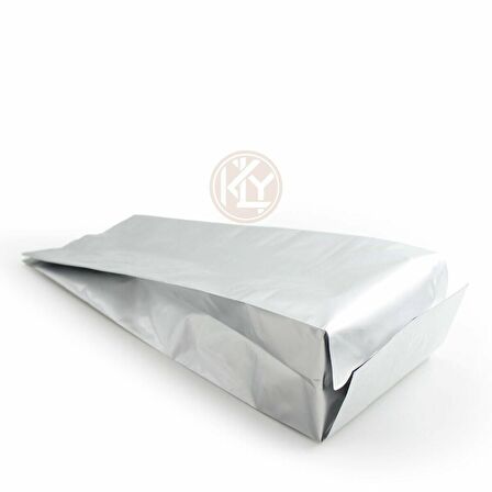 Gümüş Alümi̇nyum Yan Körüklü Torba 13x40+4 Cm 1000 Gr 100 Adet