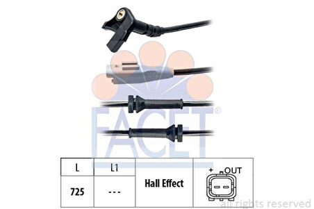 Psa Tekerlik Hiz Sensoru Partner Tepee-Berlingo-C4 Picasso 1.6-2.0 Hdi Dv6-Dw10 - Facet 21.0092