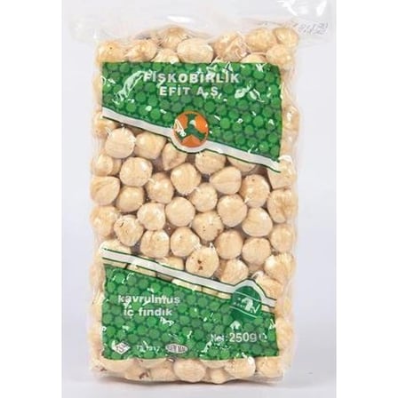 FISKOBIRLIK KAVRULMUS VAKUMLU FINDIK 250 GR.